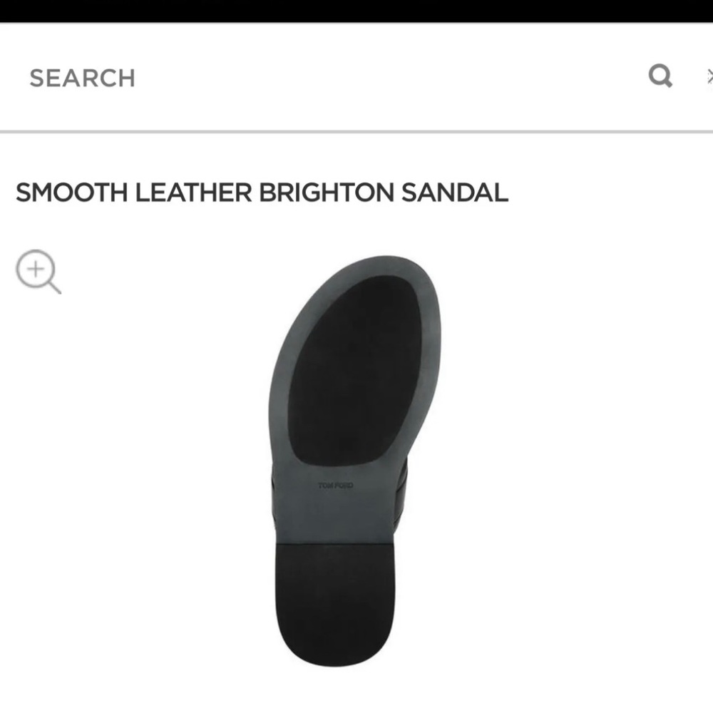 TOM FORD SMOOTH LEATHER BRIGHTON SANDALS - Picture 4 of 8